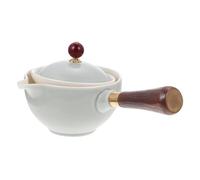 EPIGEIST Théière Céramique Pratique à Poignée Latérale Résistante Haute Température Petite pour Restaurant et Bureau Design Rétro Élégant