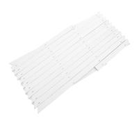 EPIGEIST Treillis Mural en Bois Extensible Blanc H44 CM pour Plantes Grimpantes Clôture de Jardin Intérieure et Extérieure Panneau de Treillis Réglable pour Support Végétal et Décoration