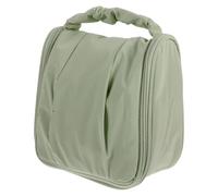 EPIGEIST Trousse de Maquillage de Voyage Grosse Capacité, Polyester Imperméable, Couleur Vert Pomme, Séparation Sec et Humide, pour Femme Voyageuse, Rangement Cosmétique Pratique