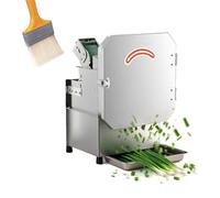 EPIKNOWEE Hachoir à légumes professionnel, trancheuse électrique 200 W pour oignons nouveaux et oignons, en acier inoxydable, haute efficacité, épaisseur réglable (150-300 kg/h)