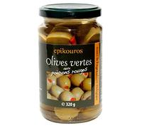 EPIKOUROS - OLIVES VERTES POIVRONS 320G