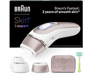 Epilateur à lumière pulsée - BRAUN - IPL PL7253 - 240 V - 400 000 Flashs - Or rose / Blanc