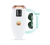 Épilateur à Lumière Pulsée IPL Épilation Laser Sans Douleur pour Hommes Femmes 999,999 Flashs - Blanc Blanc G
