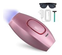Épilateur à lumière pulsée, professionnel pour l'épilation permanente du visage et du corps, épilation laser électrique et portable pour femme, épilateur à lumière pulsée pour femme (Rose)