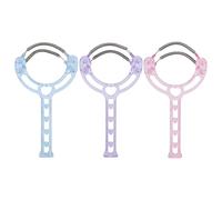 Épilateur à ressort pour le visage, 3 pièces, outil manuel d'épilation du visage à double ressort pour femmes, sourcils, menton, joues, moustache, lèvre supérieure, acier