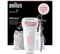 Épilateur électrique - BRAUN - Silk-épil 7 7-210 - Sans fil - Étanche - Tondeuse maillot et tête