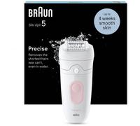 Épilateur Braun Silk-épil 5 pour une Épilation Facile, Peau Lisse Longue Durée, Modèle 5-000, Blanc/Flamingo