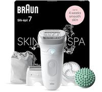 Épilateur Avec Tête Large Braun Silk-Épil 7 Skinspa Blanc/Argent (7-081)