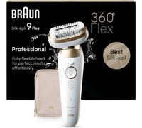 Épilateur - BRAUN - Silk Epil 9-011 3D - Tete flexible - Technologie Wet & Dry - 40 pincettes MicroGrip