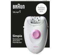 Braun Silk-épil 1 1-010 épilateur 20 pince(s) Rose, Blanc