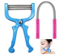 Épilateur Cheveux du Visage, Regerly 2 Pièces Épilation Visage à Ressort Épilateur Manuel Portable Outils de Beauté Convient pour les Femmes