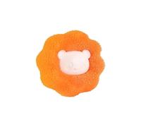 Épilateur De Poils D'animaux Réutilisable En Boule Laine Autocollant Chat Attrape-peluche Fourrure Outils Nettoyage Filtre Machine À Laver Le Linge Nettoyage Haute Efficacité(Orange-1PC)