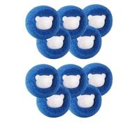 Épilateur De Poils D'animaux Réutilisable En Boule Laine Autocollant Chat Attrape-peluche Fourrure Outils Nettoyage Filtre Machine À Laver Le Linge Nettoyage Haute Efficacité(Blue-10PCS)