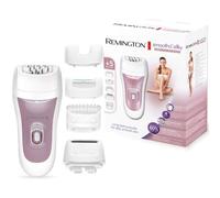 Remington Epilateur Electrique [5en1] Smooth&Silky (Epilation efficace longue durée, Utilisation Confortable, 40 pinces, 4 embouts: Rasoir + Maillot + Précision + Massage à l'aloe vera) EP7500