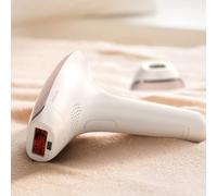 Épilateur Électrique À Lumière Pulsée Uniques Pour Corps, Visage Et Zones Sensibles + Brosse Nettoyante Visage Blanc