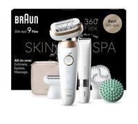 Braun Silk-épil 9 Flex SkinSpa 9-481 3D Or, Blanc