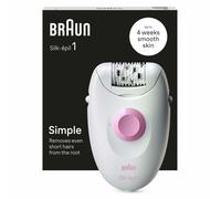 Épilateur - BRAUN - Silk Épilateur 1 1-010 - Épilation à la pince - Filaire - Tête aisselles