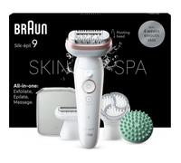 Braun Silk-épil 9 SkinSpa 40 pince(s) Or rose, Blanc