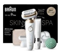 Braun Silk-épil 9 Flex SkinSpa 9-481 3D Or, Blanc