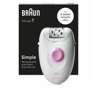 Épilateur électrique - BRAUN - Silképil 1 1000 - 20 pinzettes - Technologie SoftLift - Câble