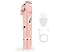Épilateur électrique double tête pour une épilation douce et précise Pink