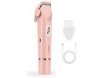 Épilateur électrique double tête pour une épilation douce et précise Pink
