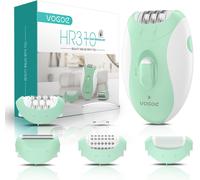 Epilateur Electrique Femme, 4 En 1 Avec 2 Vitesses, Rasoir Sans Fil Rechargeable, 21 Pinces Couvertes, Épilateur Électrique Pour Visage, Jambes, Bras, Aisselles, Bikini, Vert Hr310[Z908]
