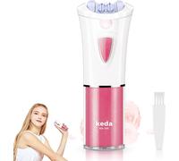 Epilateur Electrique Femme - Épilateur Électrique Glabre Lisse Avec Lumière Led - Epilateur Femme Sans Fil Pour Visage/Menton/Corps/Maillot/Jambes/Bras - Portable Rasoir Electriques