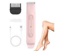Épilateur Électrique pour Femmes, Épilateur Étanche pour Zone Intime, Appareil Épilation Rechargeable Portable Double Tête pour Jambes Aisselles Maillot Voyage