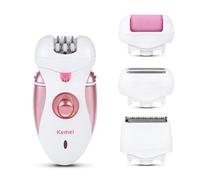 Épilateur électrique rasoir 4 en 1,Bikini Tondeuse Femme Jambe Brosse D’Exfoliation Coffret Épilation tête rasage Coupe-Soins Cadeau