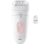 Épilateur électrique sans fil - BRAUN - SILK EPIL 5-000 - Étanche - 2 vitesses - Rose / Blanc