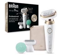 Braun Silk-épil 9 Flex 9-071 3D 40 pince(s) Or, Blanc