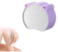 Épilateur et exfoliant cristal Zensilk 2 en 1, réutilisable, exfoliant magique et indolore pour hommes et femmes, pour jambes, visage, bras, corps (Violet)