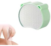 Épilateur et exfoliant cristal Zensilk 2 en 1, réutilisable, exfoliant magique et indolore pour hommes et femmes, pour jambes, visage, bras, corps (Vert)