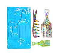 Épilateur holographique en résine pour animaux de compagnie Moules souples pour animaux de compagnie Peigne à cheveux en silicone Forme arc-en-ciel Outil de soins pour animaux de compagnie Forme Art