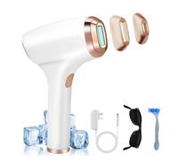 Épilateur IPL 3-en-1 Professionnel 999 900 Flashs - 9 Niveaux & Écran LCD - Épilation Visage/Corps/Aisselles Homme Femme - Technologie Sans Douleur (Blanc)