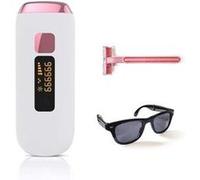 Épilateur ipl , 999999 flashs d'épilation laser permanente (rose) G