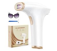 Épilateur laser IPL 3 en 1, 999900 flashs, HR/RA/SC, 5c ㎡, fenêtre flash 17.6J, pour visage, jambes, bras et tout le corps BLANC