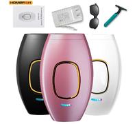 Épilateur laser permanent HOMEFISH Body Bikini IPL 500 000 impulsions, sans douleur, pour l'épilation des femmes, utilisation à domicile White