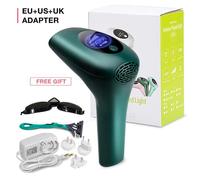 Épilateur Laser professionnel IPL pour femmes,dispositif dépilatoire électrique à lumière pulsée pour le visage et le corps,Green