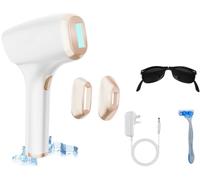 Epilateur Lumiere Pulsee, 3 en 1 Laser Epilation Definitive avec Fonction de HR/RA/SC, 2 Modes 9 Niveaux Énergie, Épilateur Laser IPL pour Hommes Femmes Visage Aisselles Bikini Maillot Aisselles