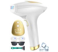Épilateur Lumière Pulsée avec Refroidissement, Épilateur Laser sans Douleur avec 999,999 Flashs, 9 Niveaux d'Énergie, IPL Épilateur Indolore 3 en 1, pour Femmes et Hommes, Visage, Aisselles, Corps
