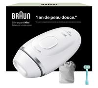 Epilateur lumière pulsée BRAUN IPL PL1114 Silk-expert Mini, 1 teêt, 1 rasoir gillette Venus, 1 pochette