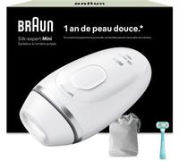 Epilateur lumière pulsée BRAUN IPL PL1114 Silk-expert Mini, 1 teêt, 1 rasoir gillette Venus, 1 pochette