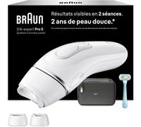 Epilateur lumière pulsée BRAUN IPL PL5234 2 têtes, 1 rasoir Gillette Venus, une pochette
