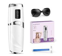 Epilateur Lumiere Pulsee, Epilation Semi-Définitive, Alternative Au Laser, Épilation Laser sans Douleur avec 5 Niveaux D'énergie pour Jambes, Maillot, Plus