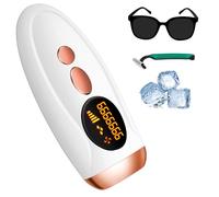 Épilateur Lumière Pulsée IPL, 500,000 Flashs, 2 Modes 5 Niveaux Énergie, Épilation Laser avec Refroidissement, Laser Epilation Definitive pour Femme & Homme, Visage, Corps, Aisselles, Maillot