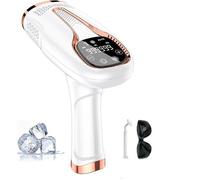 Épilateur lumière pulsée IPL - 999999 flashs - Refroidissement par glace - 9 niveaux d'énergie