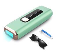 Epilateur Lumière Pulsée IPL Modèle Amélioré 2025 - 999900 Flashs Epilation Définitive Femme Homme Visage Corps Maillot Jambes Aisselles - Epilateur Laser Maison Sans Douleur (Vert clair)