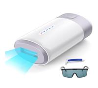 Epilateur Lumière Pulsée IPL Modèle Amélioré 2025 - 999900 Flashs Epilation Définitive Femme Homme Visage Corps Maillot Jambes Aisselles - Epilateur Laser Maison Sans Douleur (blanc et doré)